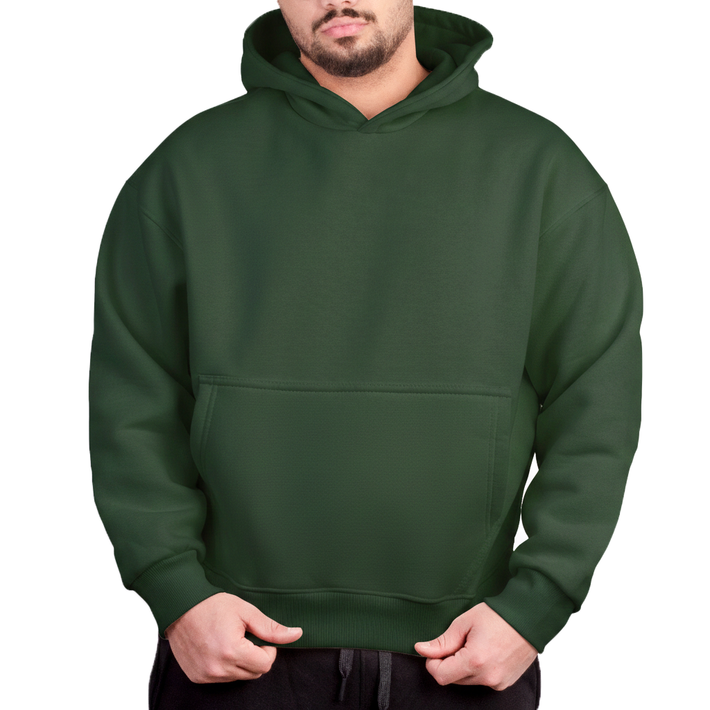 Boxy Hoodie - Olive Green - ARC