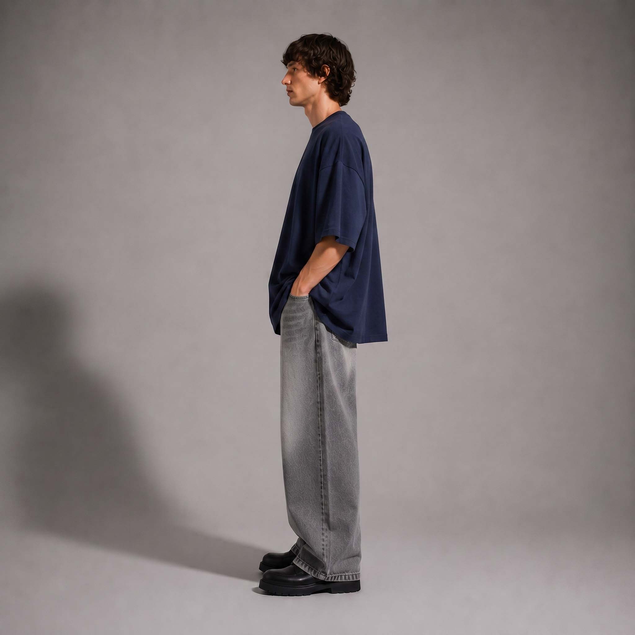 ARC Navy Oversized T-Shirt | تيشيرت أوفر سايز كحلي