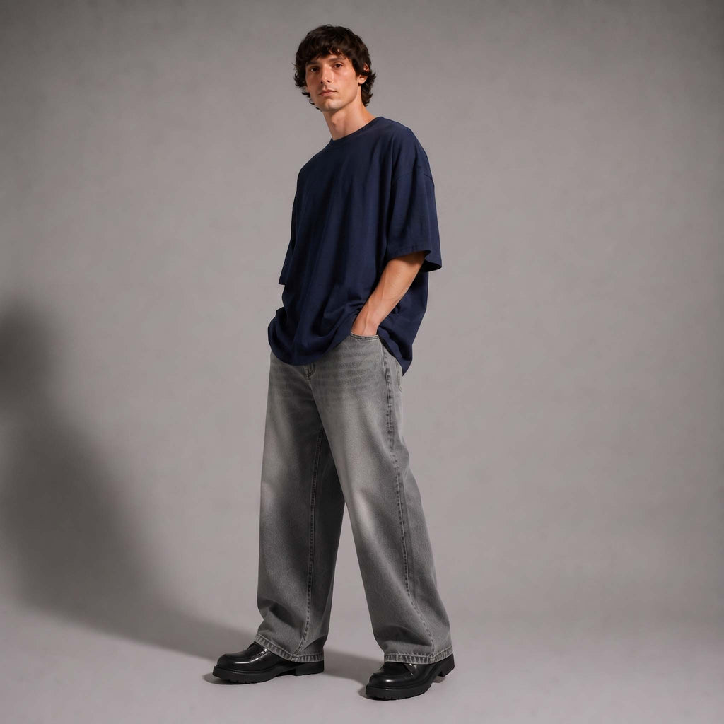 ARC Navy Oversized T-Shirt | تيشيرت أوفر سايز كحلي