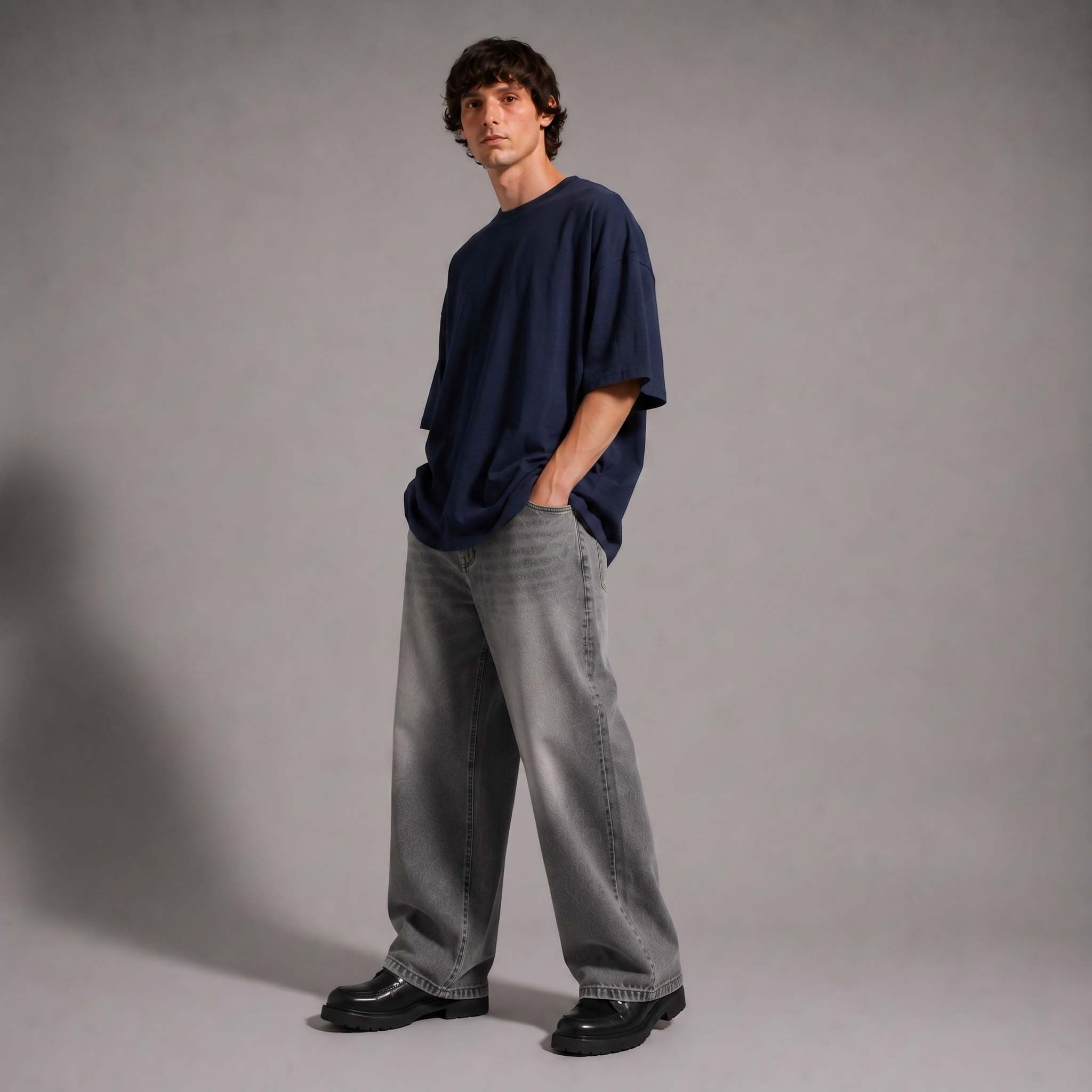 ARC Navy Oversized T-Shirt | تيشيرت أوفر سايز كحلي