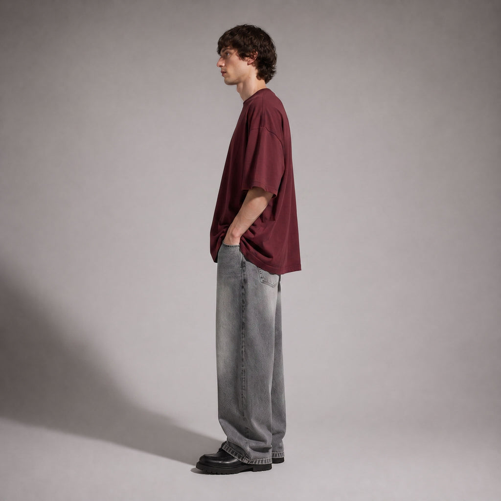 ARC Burgundy Oversized T-Shirt | تيشيرت أوفر سايز برجندي
