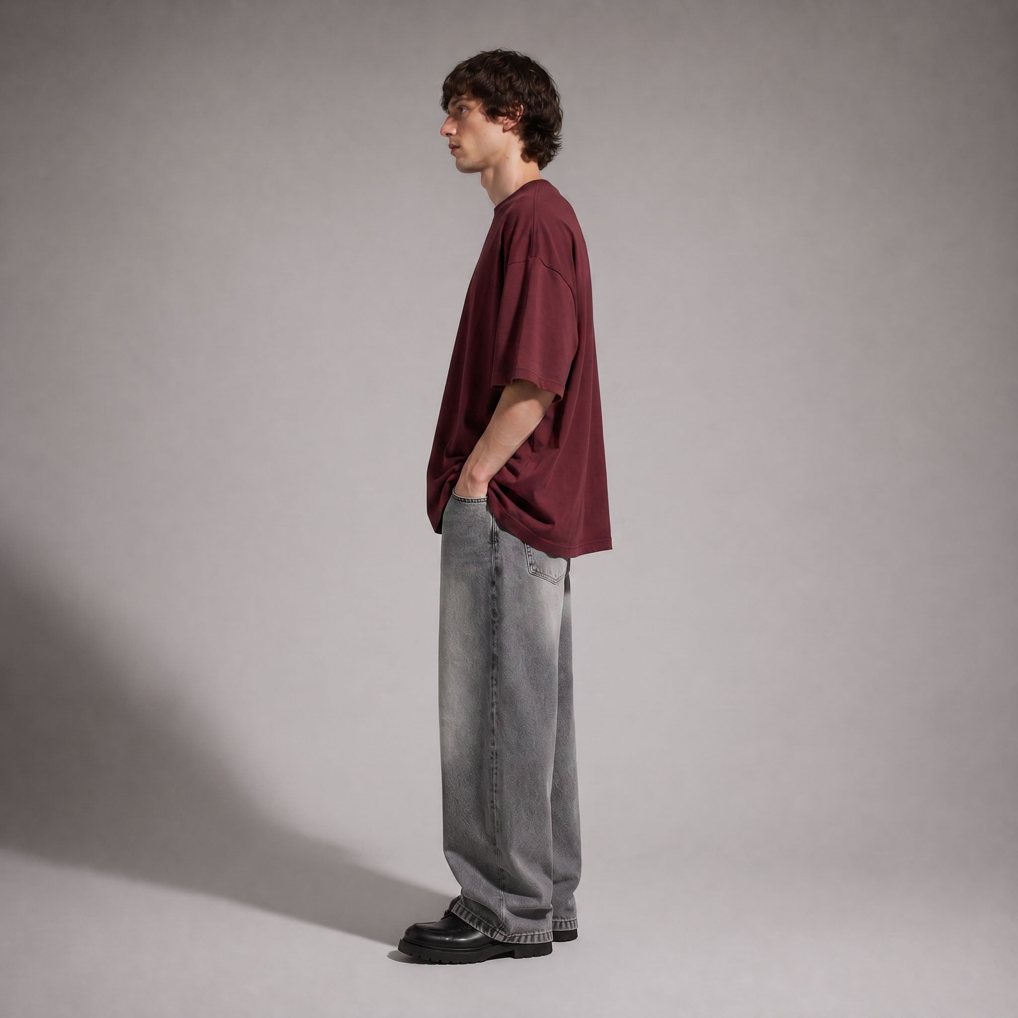 ARC Burgundy Oversized T-Shirt | تيشيرت أوفر سايز برجندي