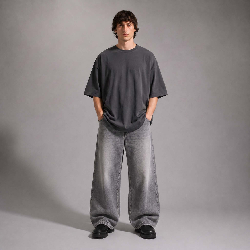 ARC Gray Oversized T-Shirt | تيشيرت أوفر سايز رمادي