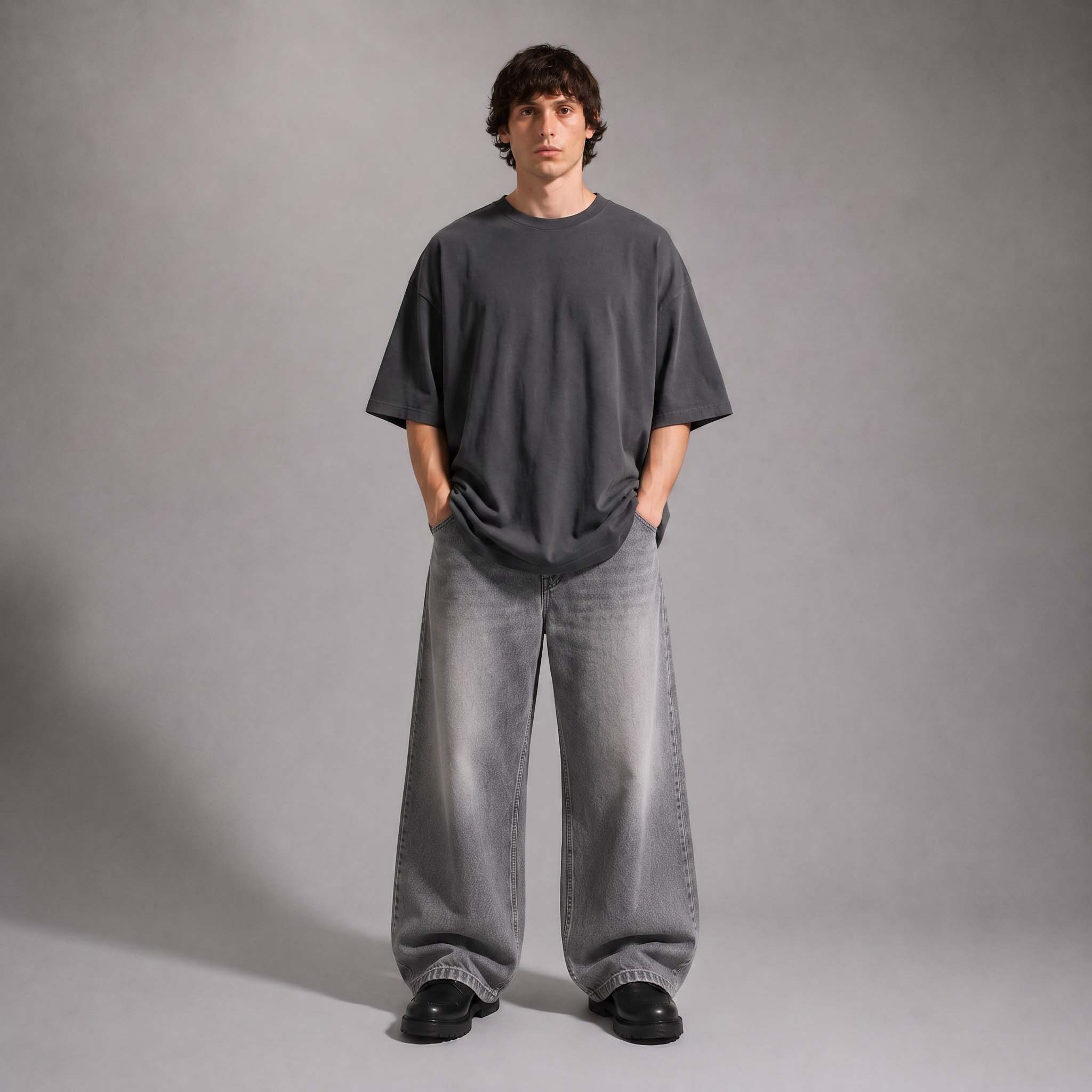 ARC Gray Oversized T-Shirt | تيشيرت أوفر سايز رمادي