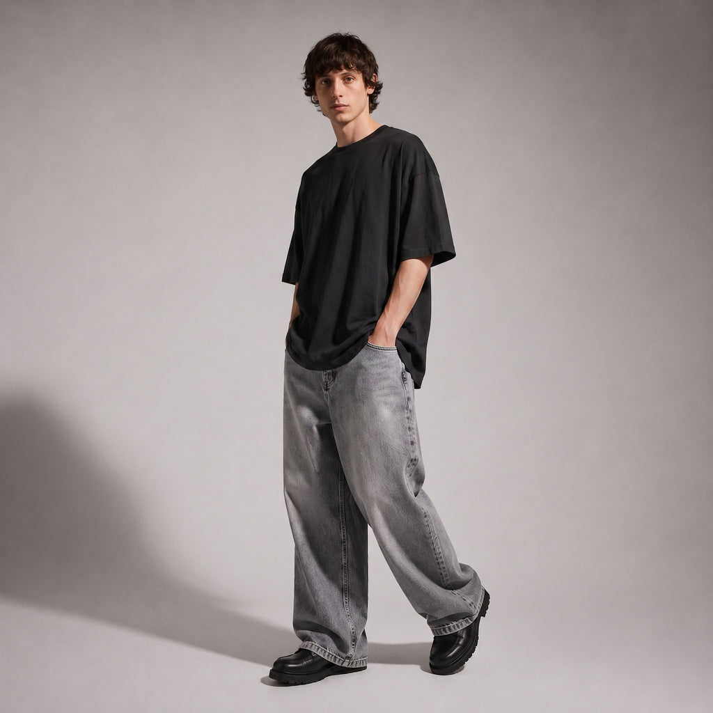 ARC Black Oversized T-Shirt | تيشيرت أوفر سايز أسود
