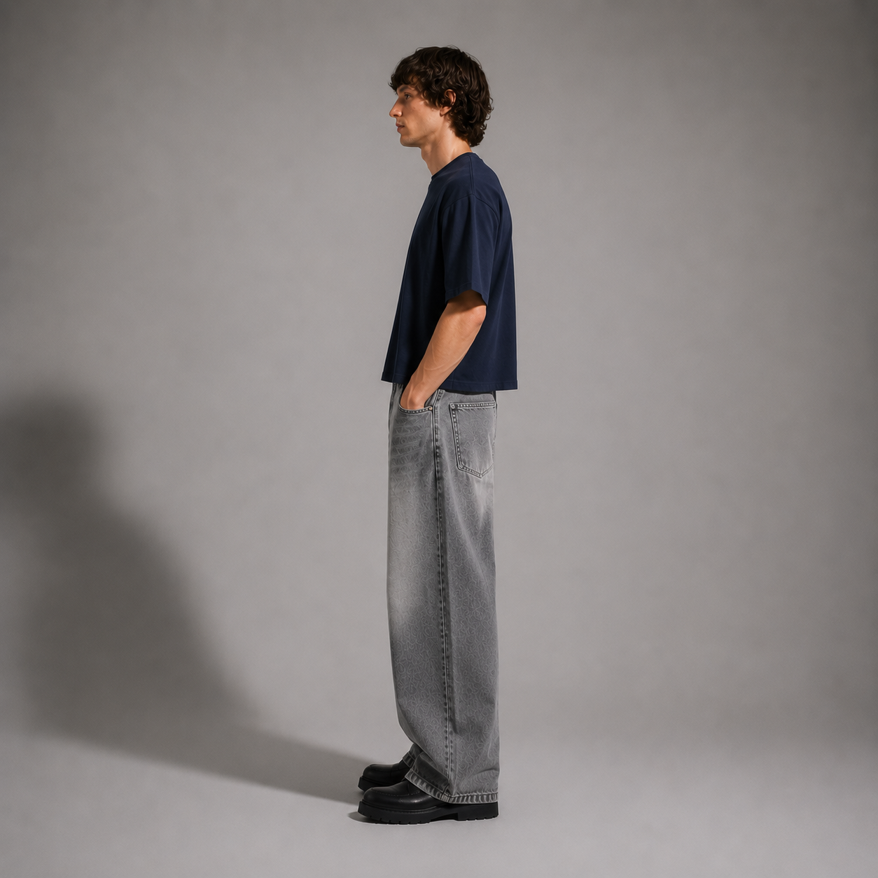 ARC Navy Boxy Fit T-Shirt – Men | ARC تيشيرت كحلي Boxy Fit رجالي